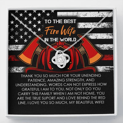 Fire Wife - Love Knot Necklace Luxury Birthday Gift For Her