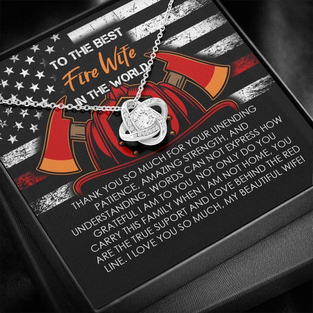 Fire Wife - Love Knot Necklace Luxury Birthday Gift For Her