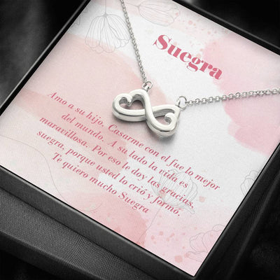 Suegra Gift For Her Infinity Hearts Necklace