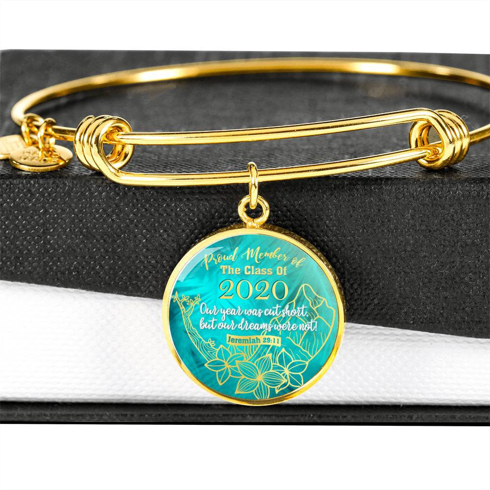 Class Of 2022 - Graduation Bangle - Luxury Circle Bangle Bracelet Gift Idea