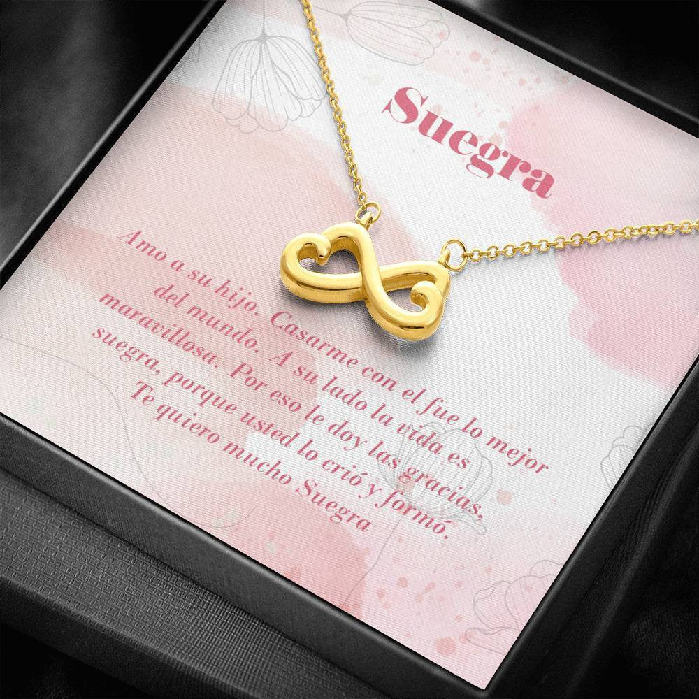 Suegra Gift For Her Infinity Hearts Necklace