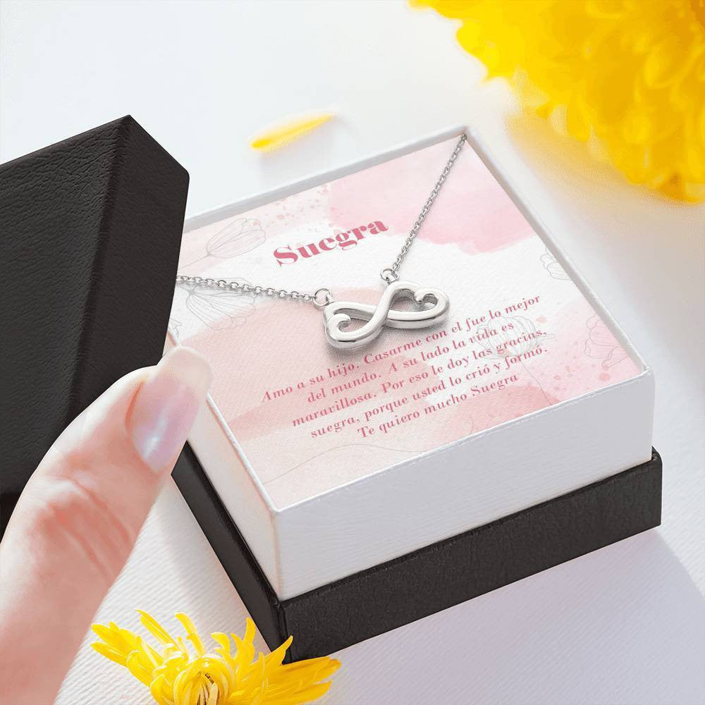 Suegra Gift For Her Infinity Hearts Necklace