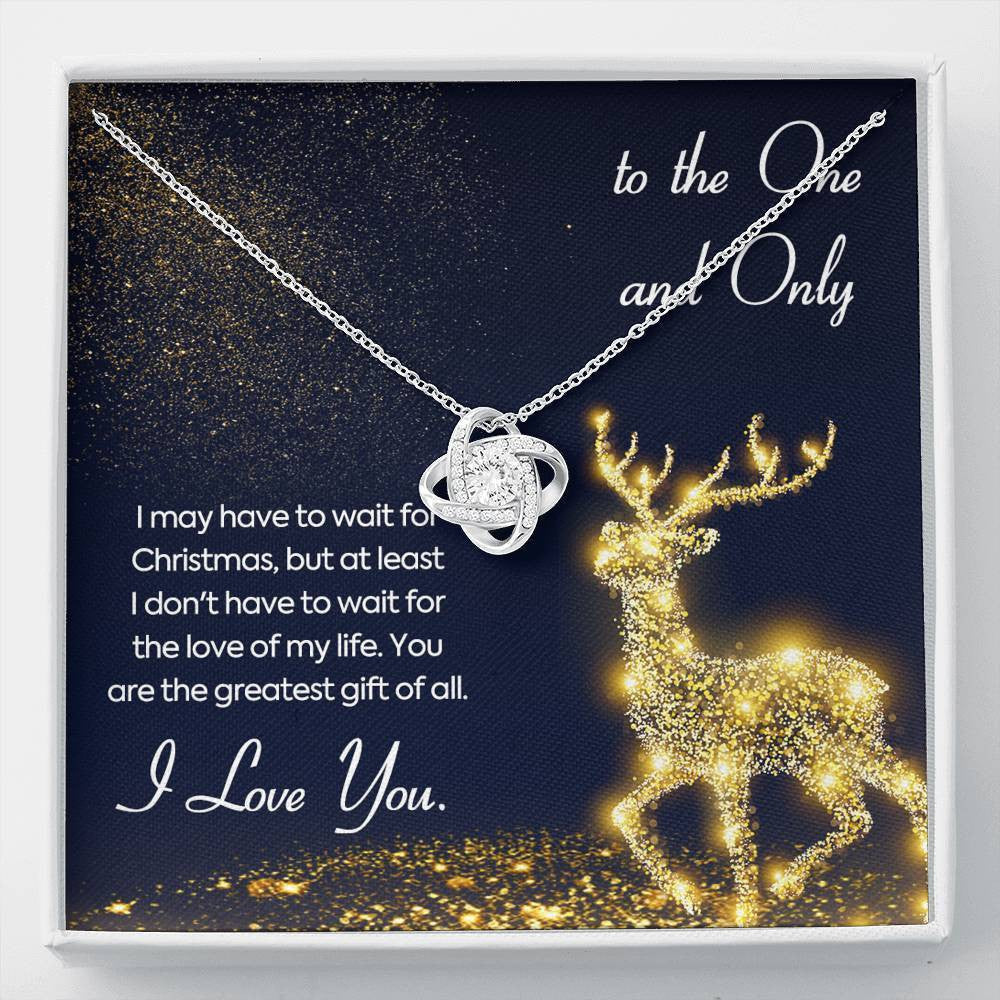 Christmas Gift For Wife - Love Knot Necklace