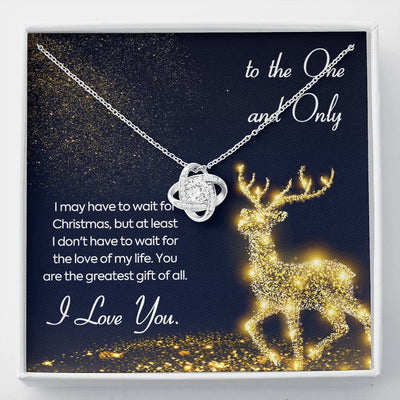 Christmas Gift For Wife - Love Knot Necklace