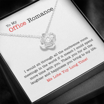 To My Soulmate - Office Romance - Love Knot Necklace Gift Idea Gift For Her