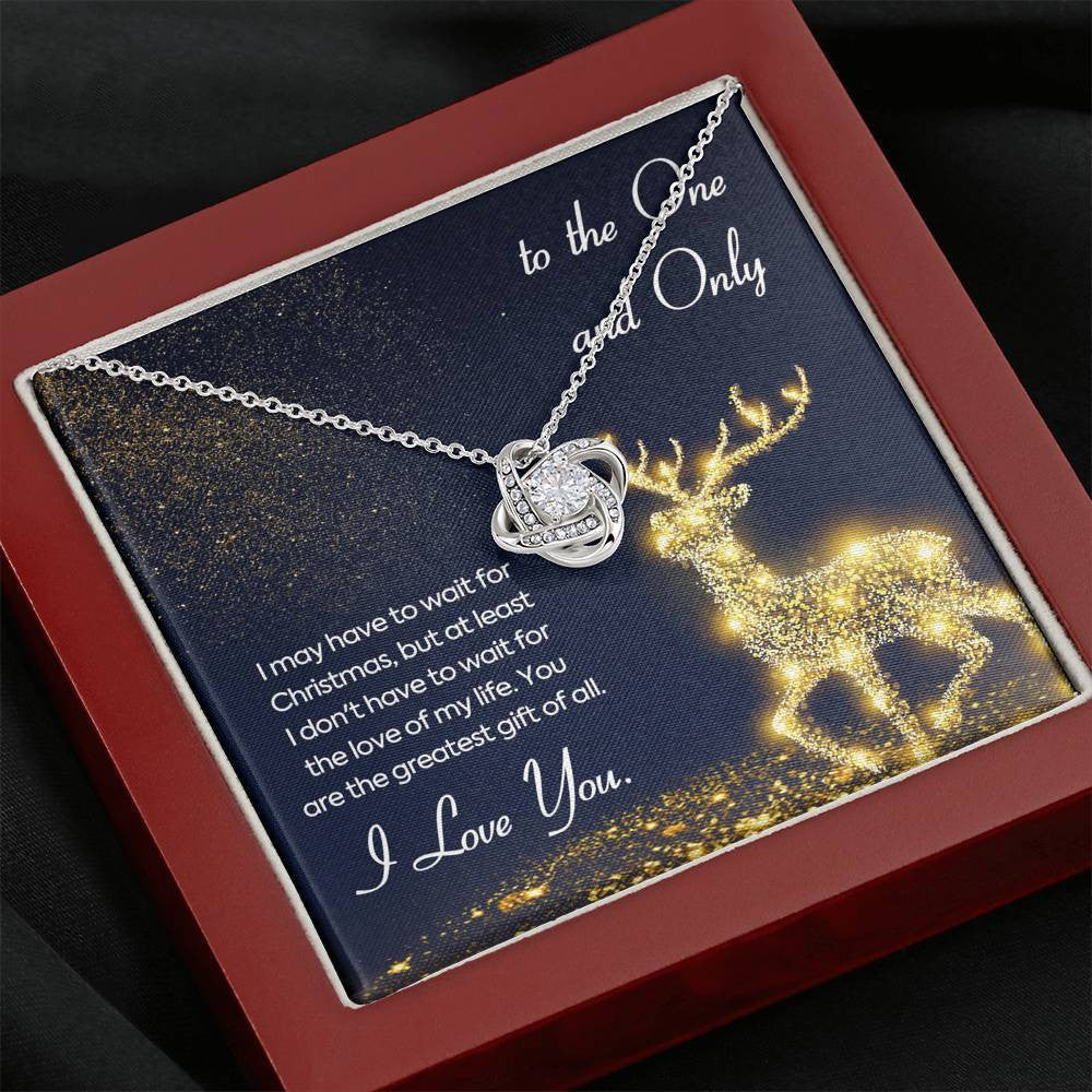 Christmas Gift For Wife - Love Knot Necklace