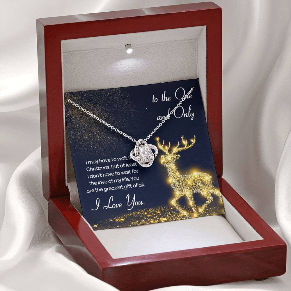 Christmas Gift For Wife - Love Knot Necklace