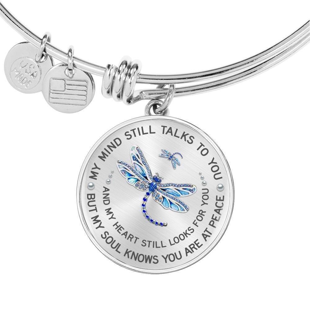 Memorial Circle Necklace My Mind Still Talk To You - Circle Pendant Necklace