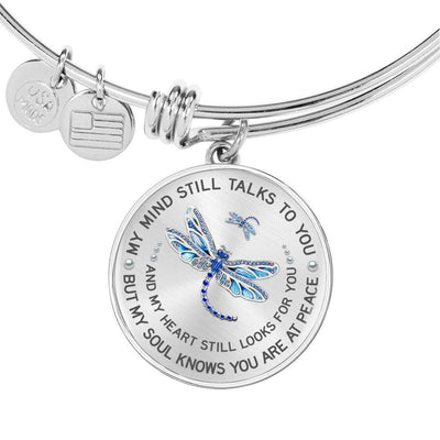 Memorial Circle Necklace My Mind Still Talk To You - Circle Pendant Necklace