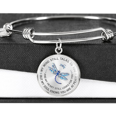 Memorial Circle Necklace My Mind Still Talk To You - Circle Pendant Necklace