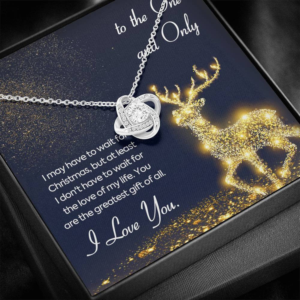 Christmas Gift For Wife - Love Knot Necklace