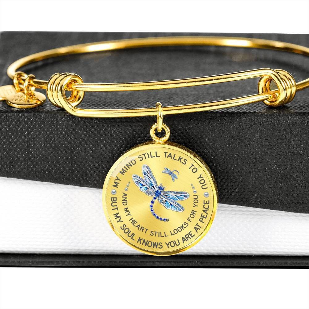 Memorial Circle Necklace My Mind Still Talk To You - Circle Pendant Necklace