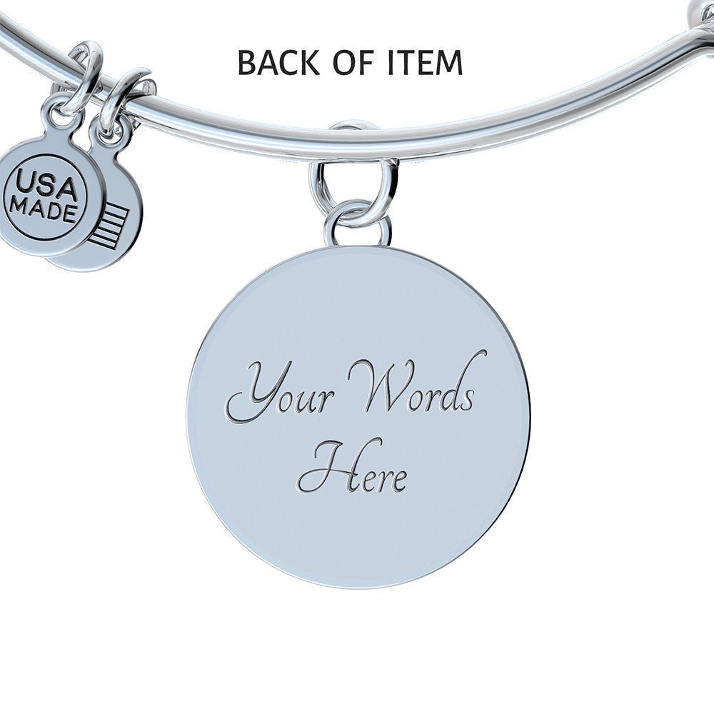 Meanful Gift Women Veteran Bangle - Luxury Circle Bangle Bracelet Gift Idea