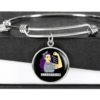 Meanful Gift Parkinson's Warrior Bracelet - Luxury Circle Bangle Bracelet Gift Idea