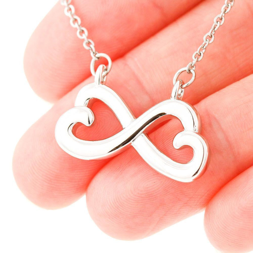 Mom & Daughter - Gift For Daughter - I Love You - Infinity Hearts Necklace Gift For Her