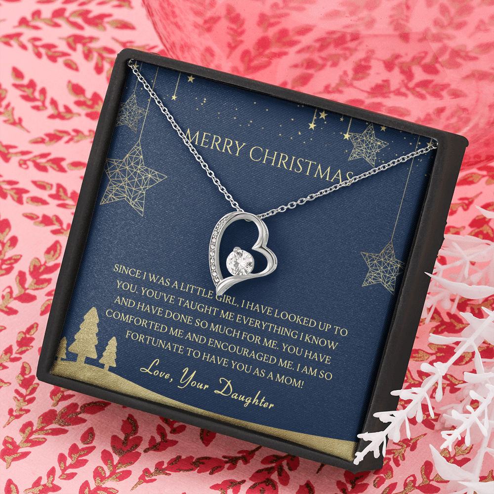 Gift For Mom - Mommy's First Christmas Forever Love Necklace
