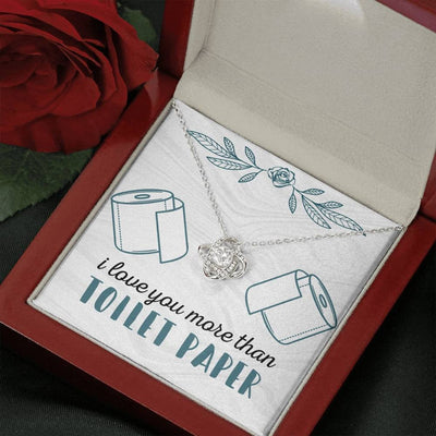 I Love You More - Love Knot Necklace Luxury Birthday Gift For Her
