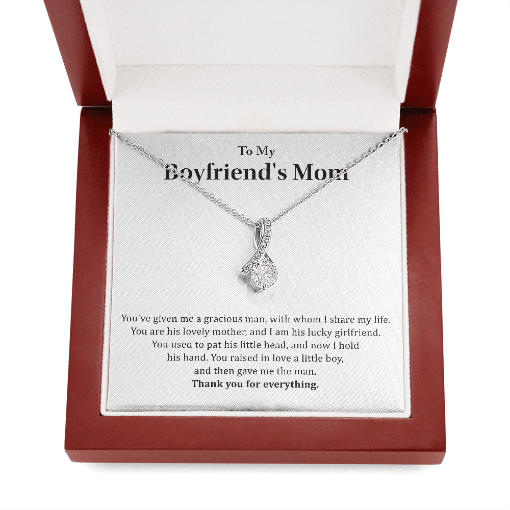 To My Boyfriend's Mom - Thank you for everything - Alluring Beauty Necklace