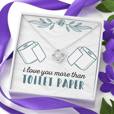 I Love You More - Love Knot Necklace Luxury Birthday Gift For Her