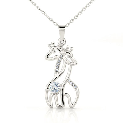 Hilarious Friends, Thanks Gift For Bestie Friend - Graceful Love Giraffe Necklace