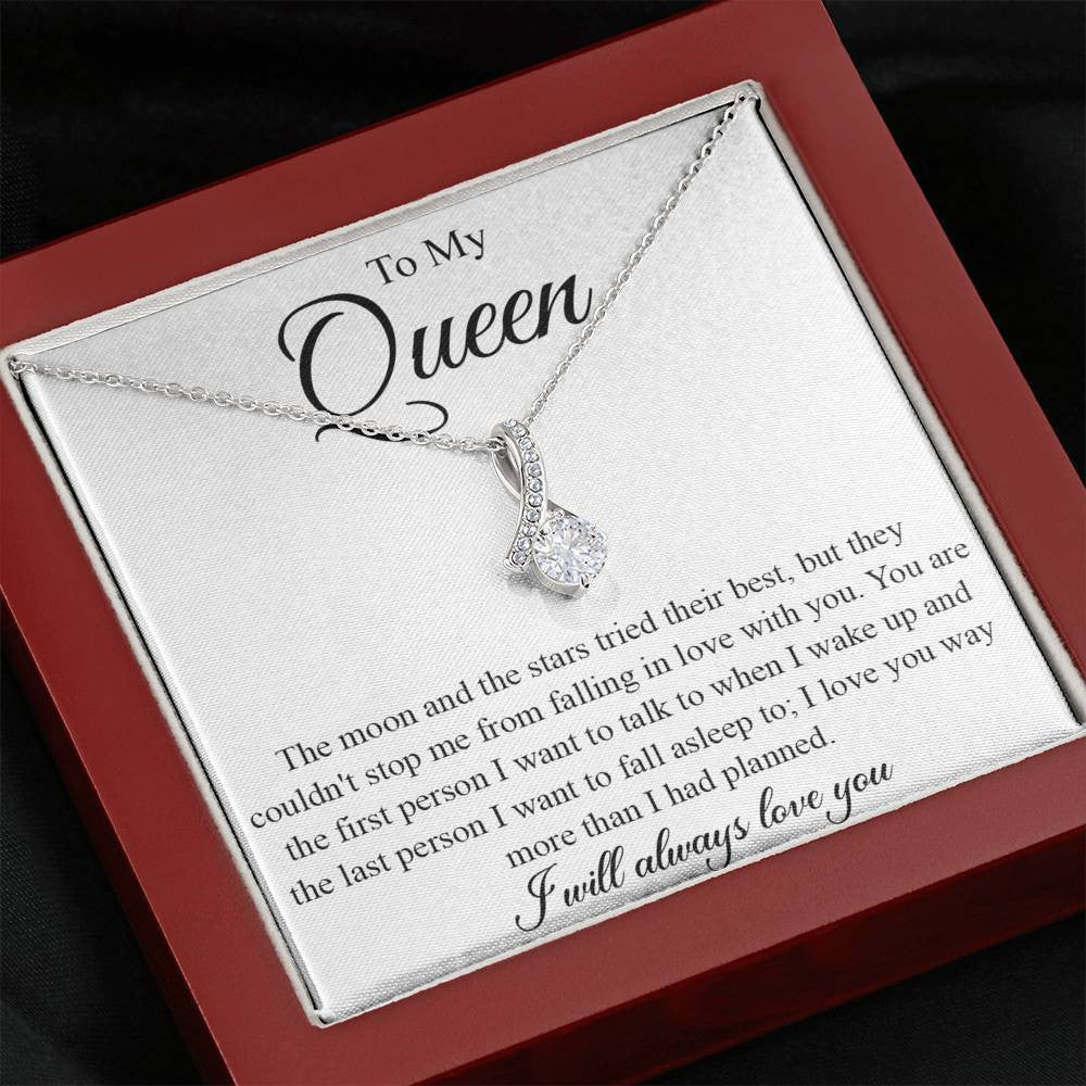 My Queen, moon and stars - Gift For Her - Alluring Beauty Necklace