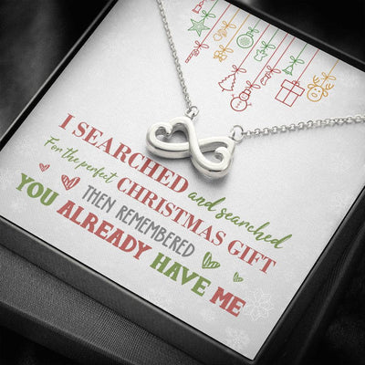 Perfect Christmas - Infinity Hearts Necklace Romantic Gift For Her