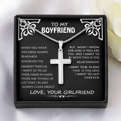 My Boyfriend, Love You - Necklace Artisan Cross Necklace
