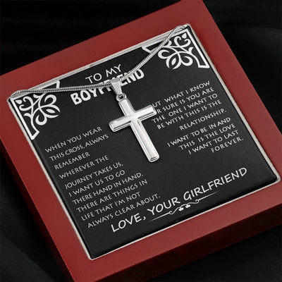 My Boyfriend, Love You - Necklace Artisan Cross Necklace