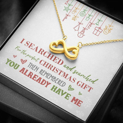 Perfect Christmas - Infinity Hearts Necklace Romantic Gift For Her