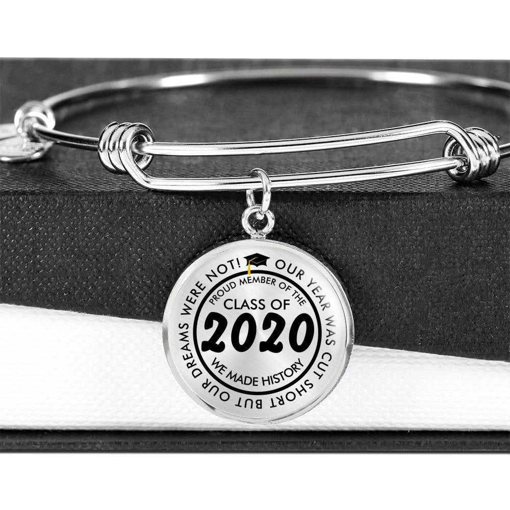 Luxury Graduation Bracelet - Class Of 2022 - Luxury Circle Bangle Bracelet Gift Idea