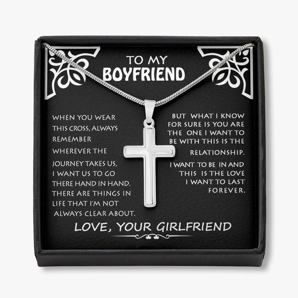 My Boyfriend, Love You - Necklace Artisan Cross Necklace