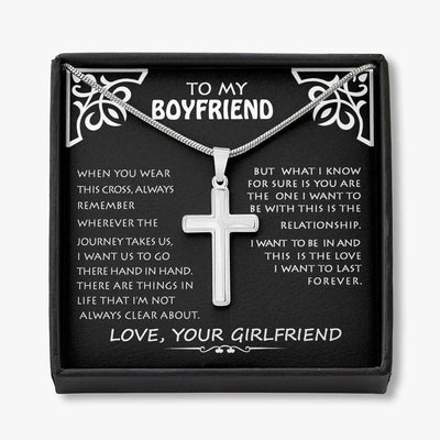 My Boyfriend, Love You - Necklace Artisan Cross Necklace