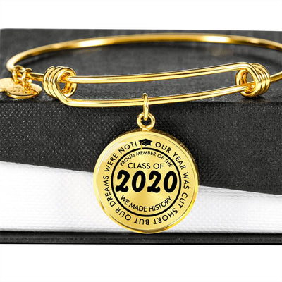 Luxury Graduation Bracelet - Class Of 2022 - Luxury Circle Bangle Bracelet Gift Idea