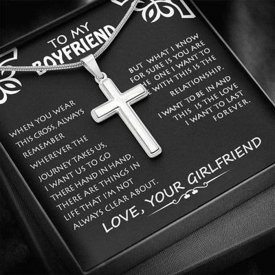 My Boyfriend, Love You - Necklace Artisan Cross Necklace