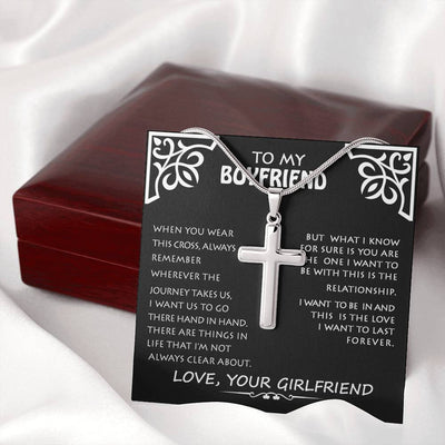 My Boyfriend, Love You - Necklace Artisan Cross Necklace