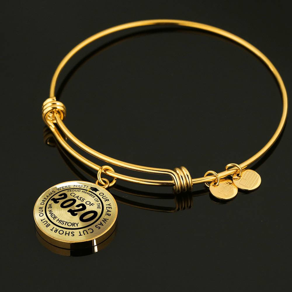 Luxury Graduation Bracelet - Class Of 2022 - Luxury Circle Bangle Bracelet Gift Idea