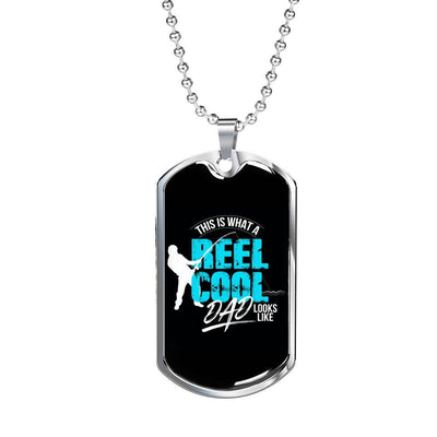 Dad Gift For Father Day - Reel Cool - Dog Tag Necklace