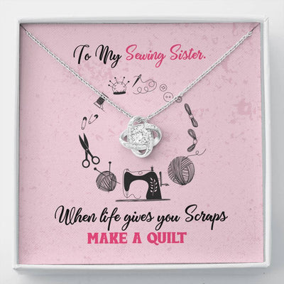 Sewing Sisters - Love Knot Necklace Luxury Birthday Gift For Her