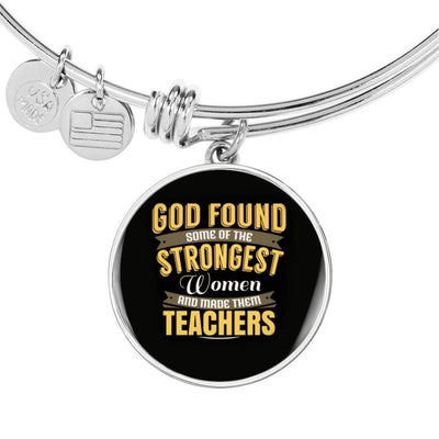 Meanful Gift Teacher Bracelet - Luxury Circle Bangle Bracelet Gift Idea
