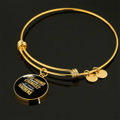 Meanful Gift Teacher Bracelet - Luxury Circle Bangle Bracelet Gift Idea