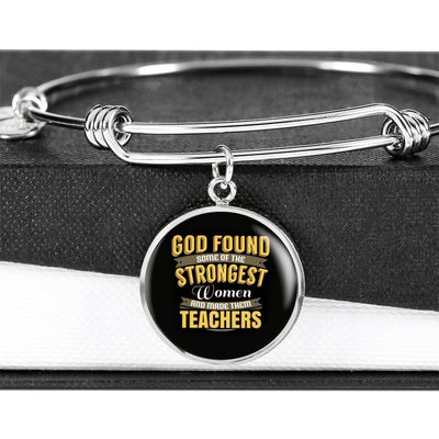 Meanful Gift Teacher Bracelet - Luxury Circle Bangle Bracelet Gift Idea