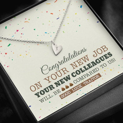 New Co-Worker Congrla - Jewel Gift For Friend - Sweetest Hearts Necklace Gift For Her