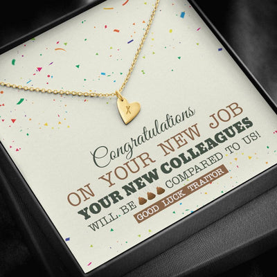 New Co-Worker Congrla - Jewel Gift For Friend - Sweetest Hearts Necklace Gift For Her