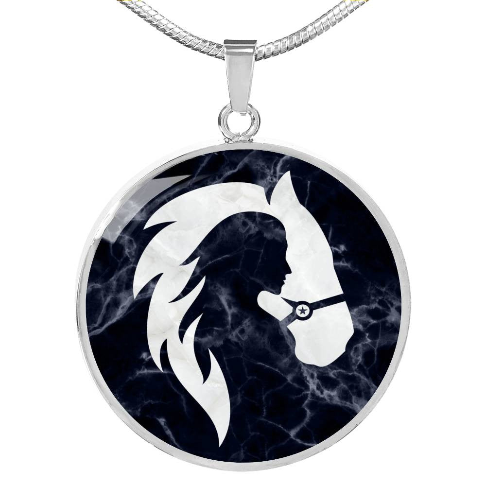 "Horse Girl" Luxury Pendant - Luxury Circle Pendant Necklace Perfect Gift Idea For Her/Him