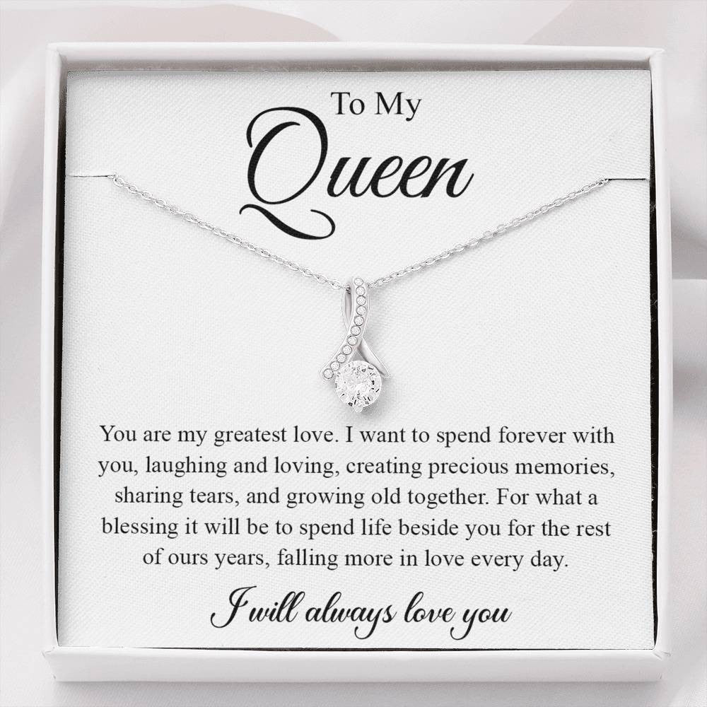 My Queen, spend forever with you - Alluring Beauty Necklace Gift From Husband