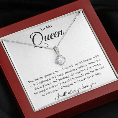 My Queen, spend forever with you - Alluring Beauty Necklace Gift From Husband