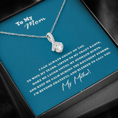 My Mom, I Can Always Count On You, Necklace Gift for Mom - Alluring Beauty Necklace