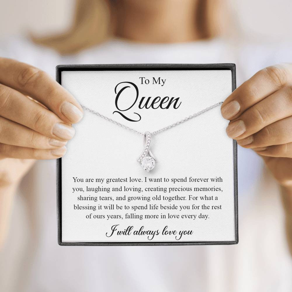 My Queen, spend forever with you - Alluring Beauty Necklace Gift From Husband