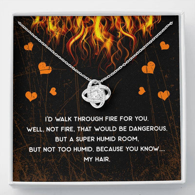 Walk Through Fire - Love Knot Necklace Luxury Birthday Gift For Her