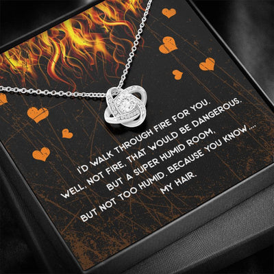 Walk Through Fire - Love Knot Necklace Luxury Birthday Gift For Her